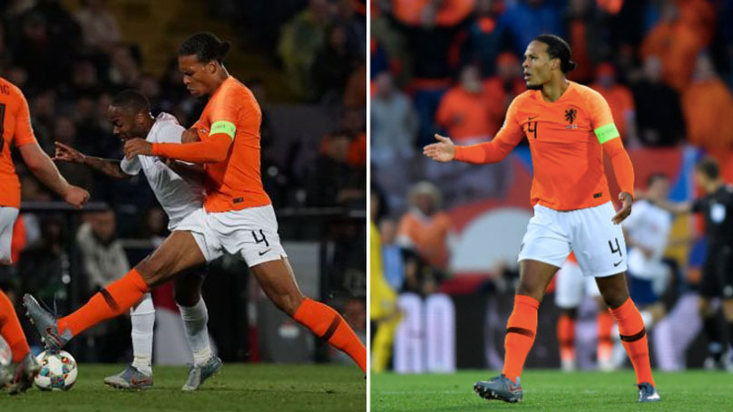 CĐV Liverpool phát sốt với tình huống Van Dijk "bỏ túi" Sterling ở trận Hà Lan - Anh