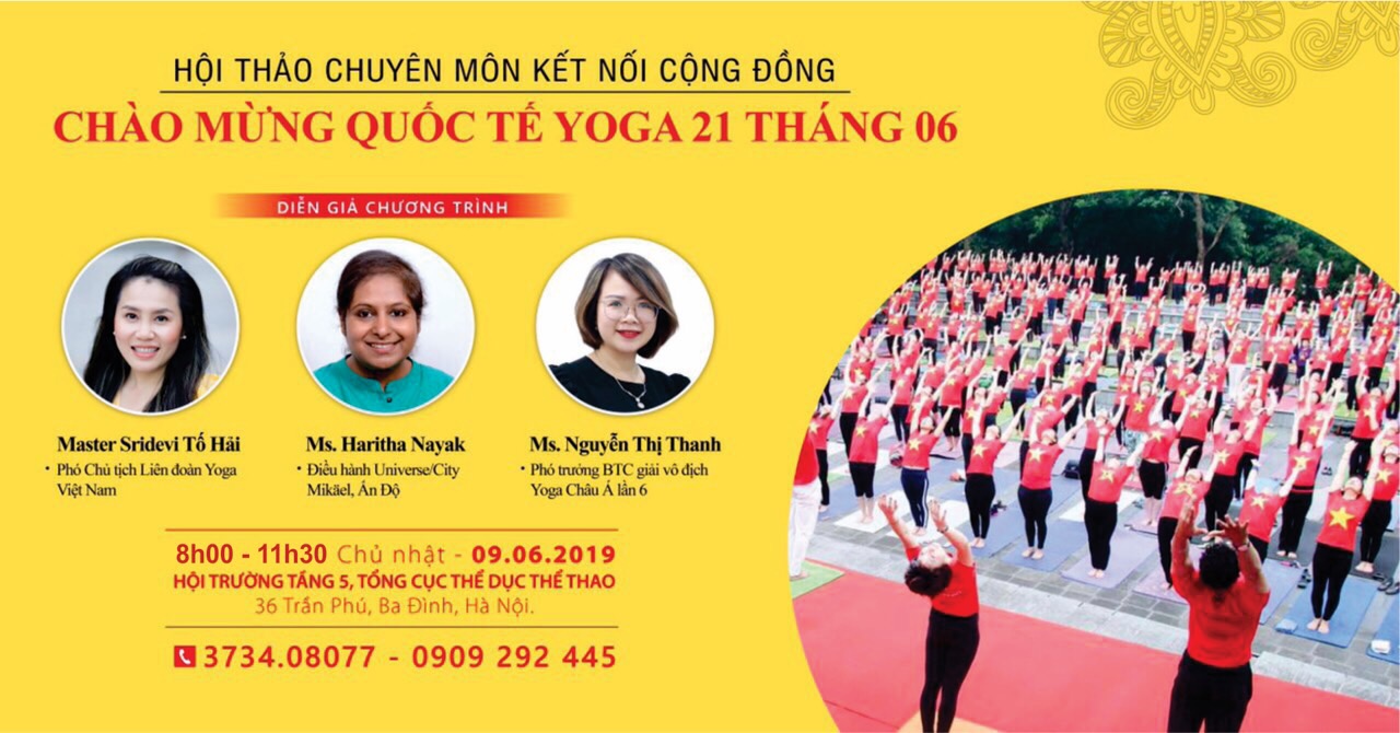 Hội thảo chuyên môn kết nối cộng đồng chào mừng Quốc tế Yoga 2019