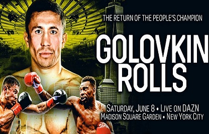 Nhận định Boxing hạng Middleweight giữa Gennady Golovkin vs. Steve Rolls, 9h00 sáng ngày 9/6