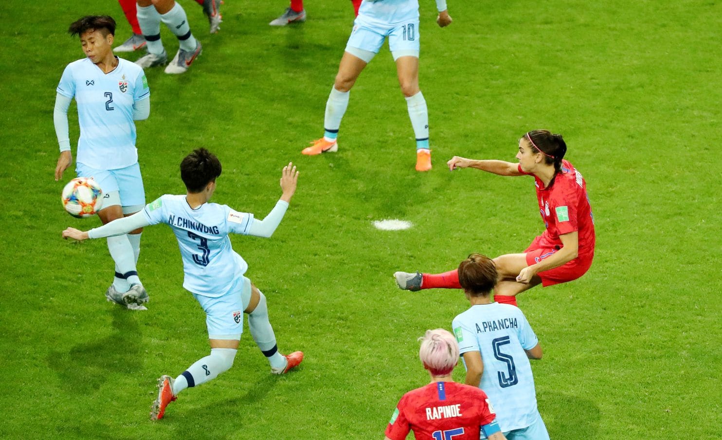 Thua đậm tuyển Mỹ tới 0-13 tại World Cup nữ, tuyển Thái Lan ê chề với kỷ lục này