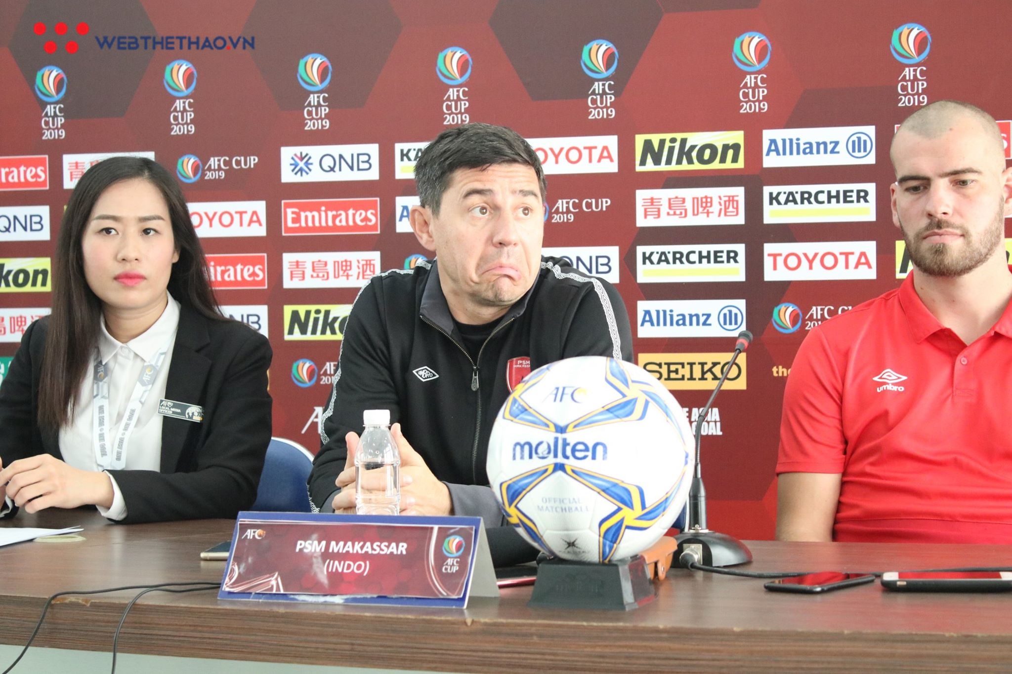 Bại tướng của Bình Dương tại AFC Cup sốc khi chơi hơn người mà vẫn thua