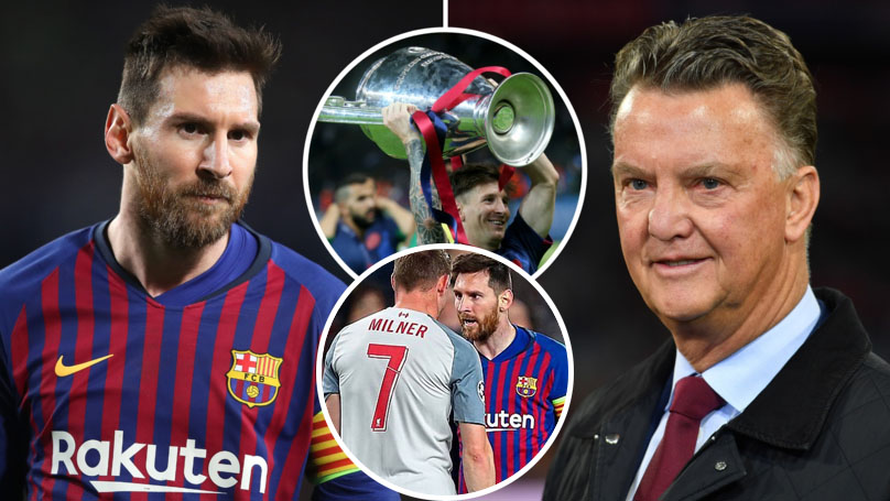 Van Gaal gây sốc khi chê bai Messi thua cả lão tướng của Liverpool
