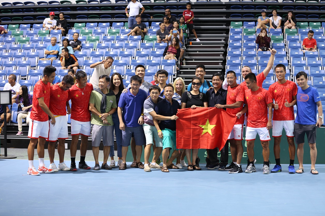 Giành vé thăng hạng, đội tuyển Davis Cup Việt Nam được thưởng lớn