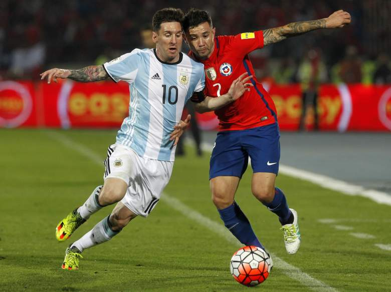 Kết quả Argentina vs Chile (2-1): 2 thẻ đỏ, 7 thẻ vàng và 3 bàn thắng
