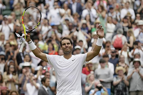 Vòng 3 Wimbledon 2019: Nadal quá mạnh với Tsonga
