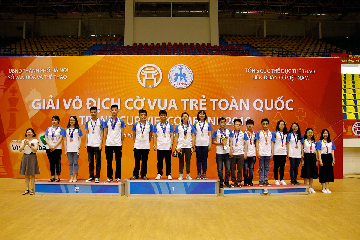 Giành 44 HCV, đoàn TP.HCM xếp nhất Giải cờ vua trẻ toàn quốc Cup Vietcombank 2019