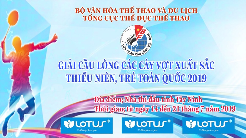 235 VĐV tham dự Giải cầu lông các cây vợt xuất sắc thanh niên - trẻ toàn quốc 2019