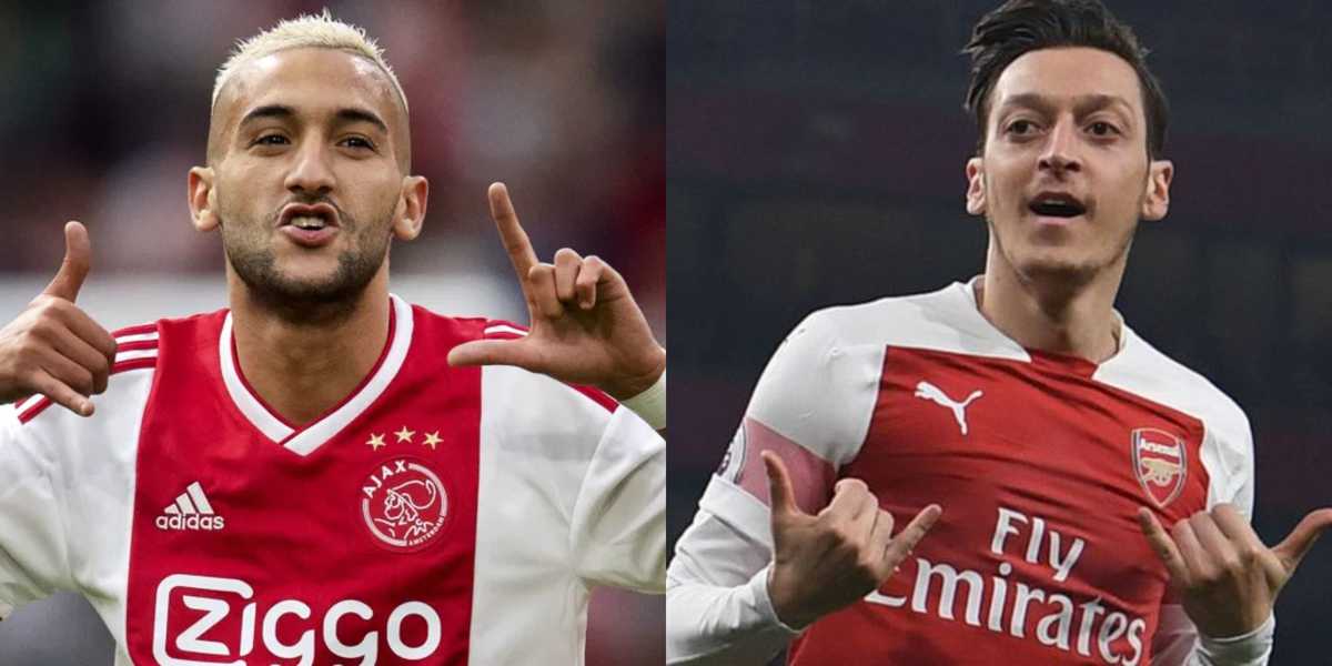 Giám đốc Ajax tiết lộ Arsenal từ chối cơ hội mua Hakim Ziyech vì Mesut Ozil