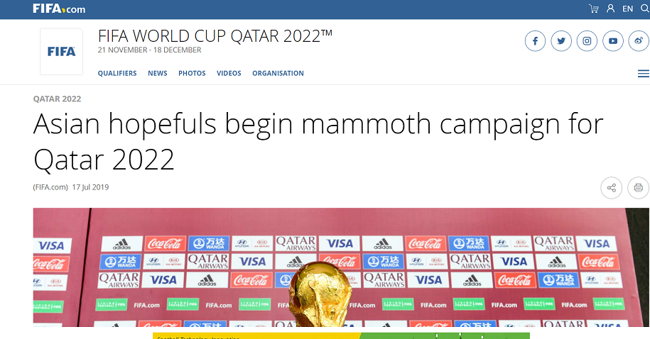 FIFA: Việt Nam sẽ là mối đe dọa lớn ở vòng loại World Cup 2022