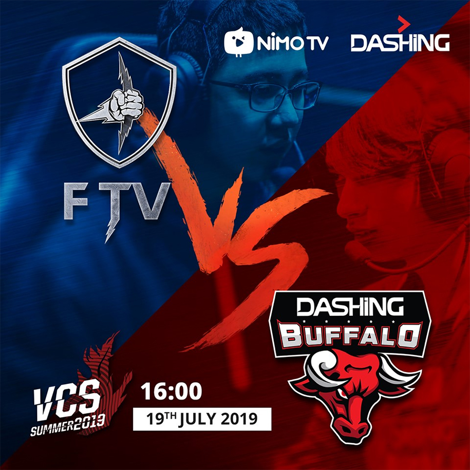 VCS mùa hè 2019 vòng 7: FTV vs DBL - 16h00 ngày 19/07 VCS mùa hè 2019 vòng 7: FTV vs DBL - 16h00 ngày 19/07