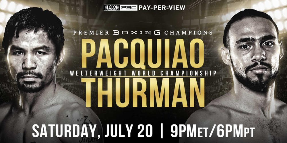TRỰC TIẾP Quyền Anh: Keith Thurman vs Manny Pacquiao, 9h sáng 21/7