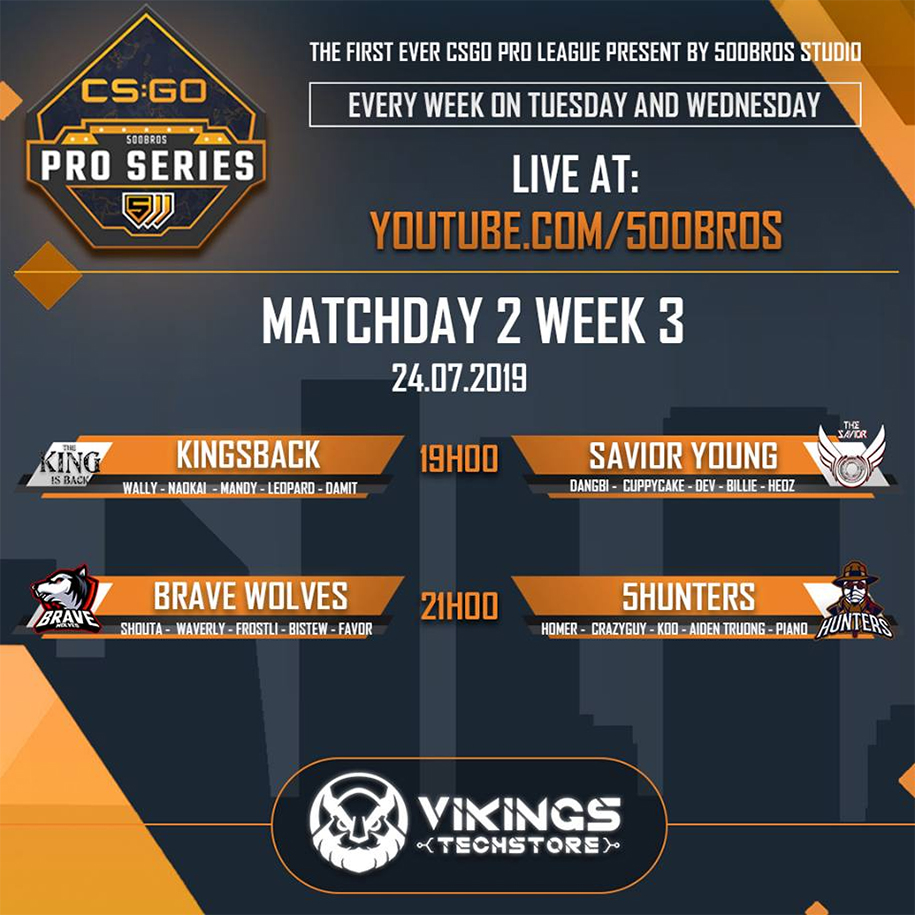 Trực tiếp CSGO 500Bros Pro Series tuần 3 ngày 2 Trực tiếp CSGO 500Bros Pro Series tuần 3 ngày 2