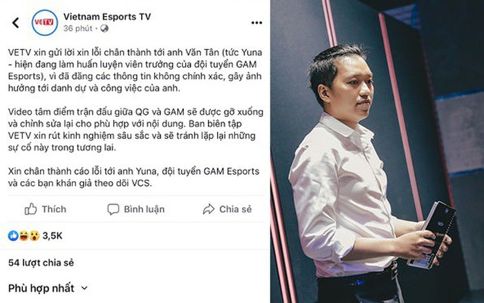 Tin Esports 25/07: VETV công khai xin lỗi Yuna vì Trashtalk