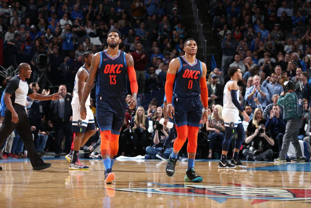 Thunder "bị ép buộc" trade Paul George và Russell Westbrook
