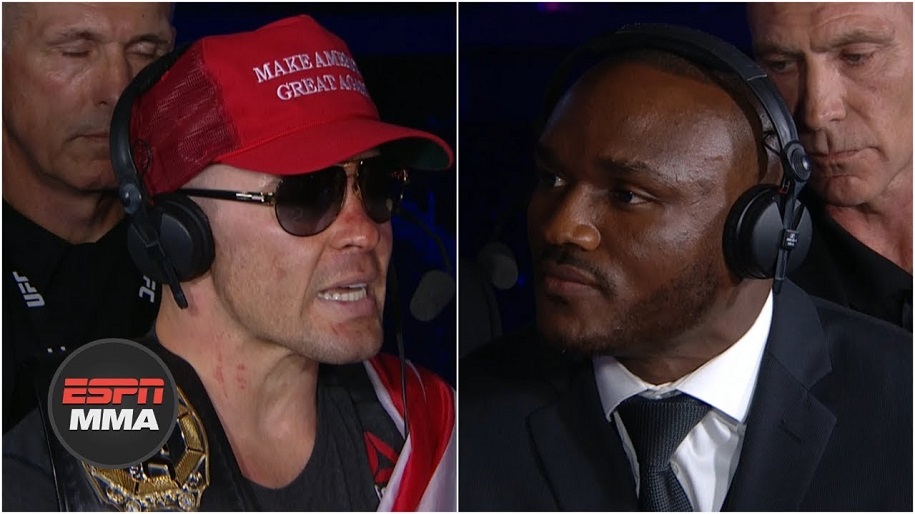 Colby Covington suýt động thủ với Kamaru Usman trên sóng truyền hình