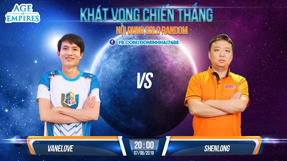 Trực tiếp AOE ngày 7/8: VaneLove vs ShenLong