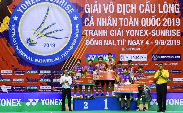 Kết quả Giải cầu lông cá nhân toàn quốc 2019