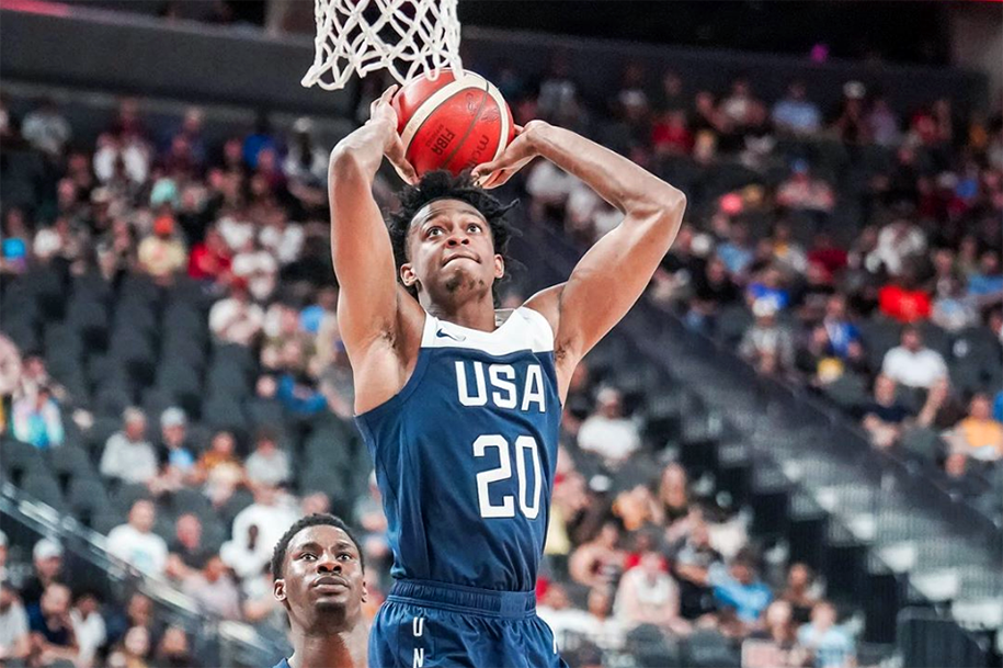 Kết quả giao hữu nội bộ tuyển Mỹ: Jayson Tatum và De'Aaron Fox toả sáng
