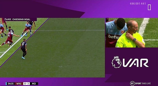West Ham vs Man City: Tranh cãi khi VAR lần đầu "lên tiếng" ở Ngoại hạng