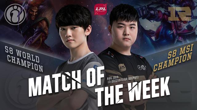 Trực tiếp LPL Mùa Hè 2019 ngày 10/8: RNG vs IG;  LGD vs BLG