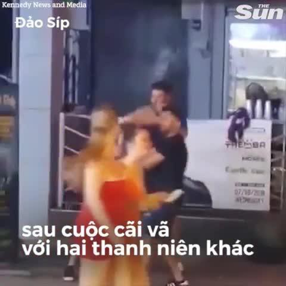 Clip "võ sĩ MMA" hạ gục 2 thanh niên trong trận cãi vã tại Cyprus