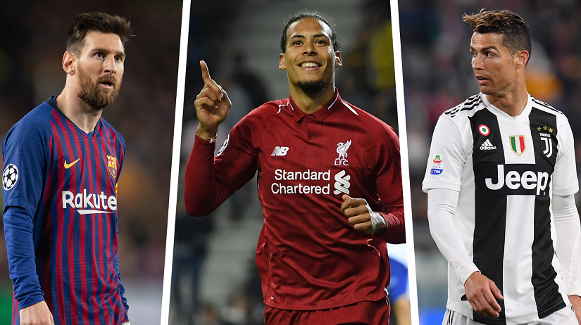 Messi, Ronaldo và Van Dijk tranh giải Cầu thủ xuất sắc nhất năm của UEFA