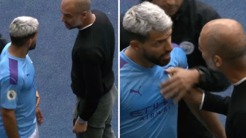 Aguero sửng cồ với Pep Guardiola sau khi bị thay giữa trận Man City vs Tottenham