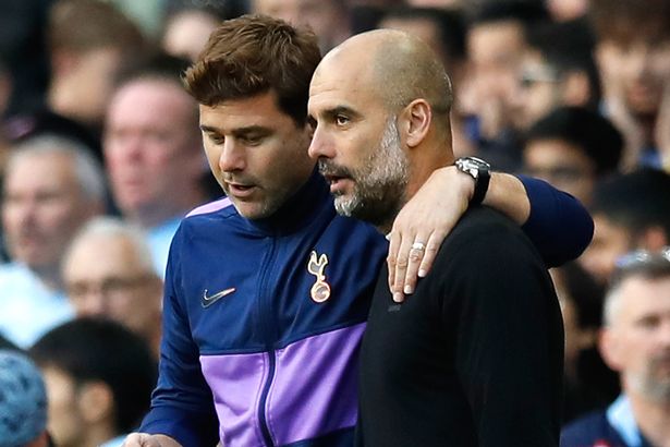 HLV Pochettino nói gì với Pep Guardiola sau khi VAR "cướp" bàn thắng của Man City?