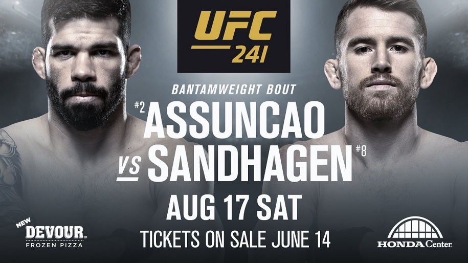 Nhận định Cory Sandhagen vs Raphael Assuncao tại UFC 241 (09h00, 18/8 )