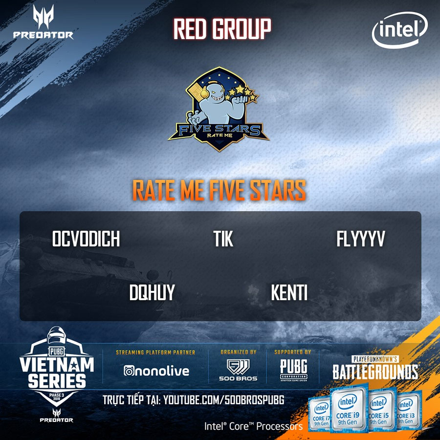 Trực tiếp Predator PUBG Vietnam Series Phase 3 - Vòng Contender ngày 20/8 Trực tiếp Predator PUBG Vietnam Series Phase 3 - Vòng Contender ngày 20/8