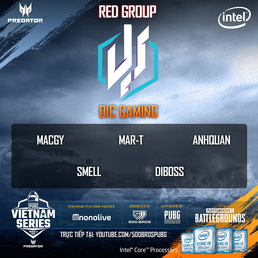 Trực tiếp Predator PUBG Vietnam Series Phase 3 - Vòng Contender ngày 20/8 Trực tiếp Predator PUBG Vietnam Series Phase 3 - Vòng Contender ngày 20/8