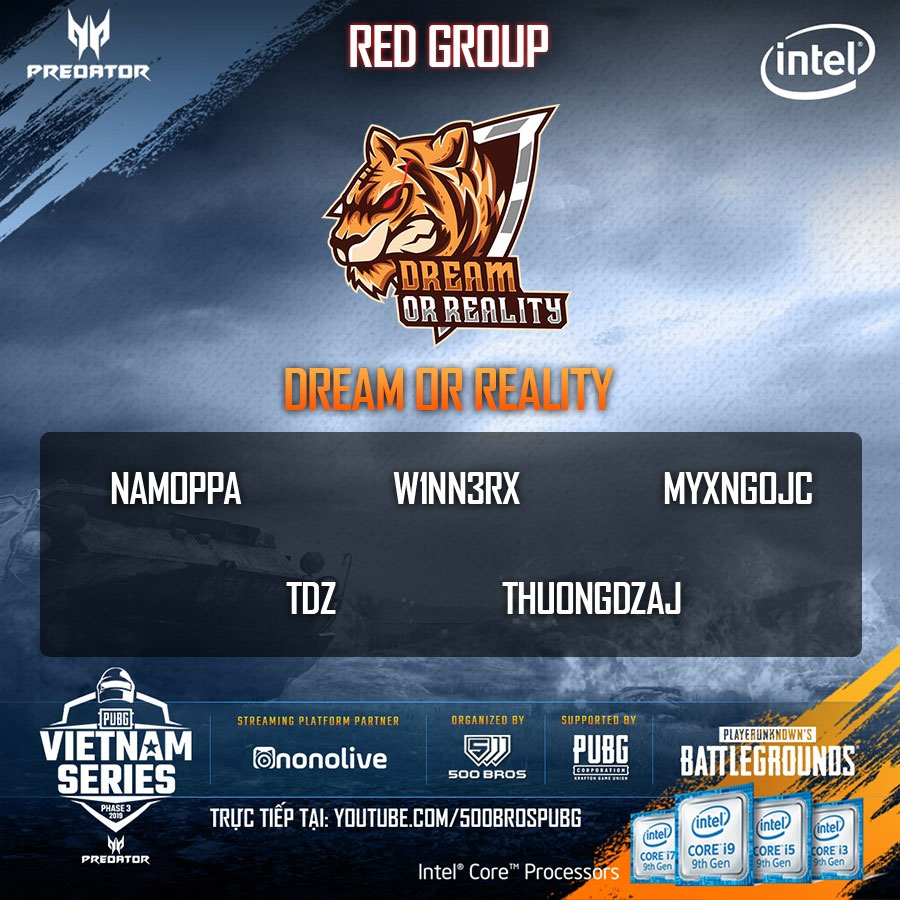 Trực tiếp Predator PUBG Vietnam Series Phase 3 - Vòng Contender ngày 20/8 Trực tiếp Predator PUBG Vietnam Series Phase 3 - Vòng Contender ngày 20/8