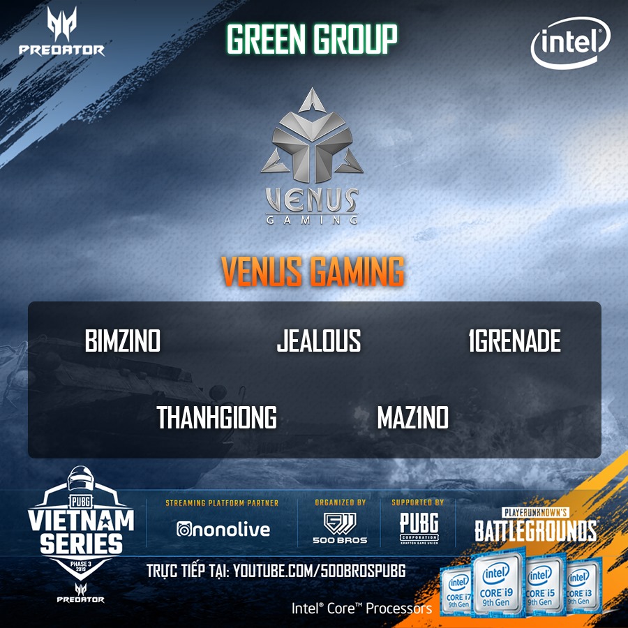 Trực tiếp Predator PUBG Vietnam Series Phase 3 - Vòng Contender ngày 21/8 Trực tiếp Predator PUBG Vietnam Series Phase 3 - Vòng Contender ngày 21/8