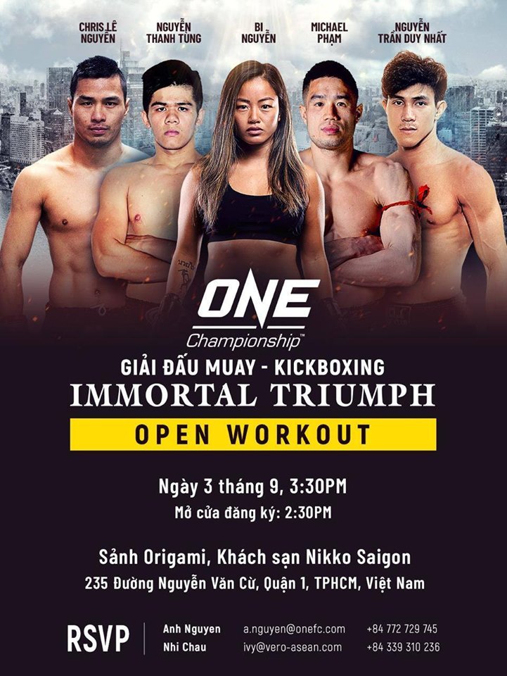 Lịch thi đấu ONE Championship 2019 Việt Nam: Nguyễn Trần Duy Nhất ra trận Lịch thi đấu ONE Championship 2019 Việt Nam: Nguyễn Trần Duy Nhất ra trận