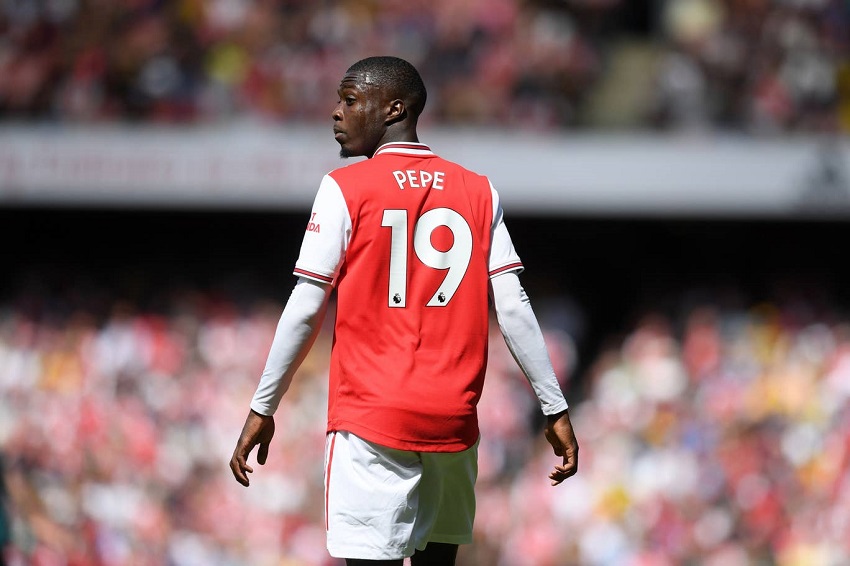 Pepe được tô đậm cho trận Liverpool vs Arsenal Pepe được tô đậm cho trận Liverpool vs Arsenal