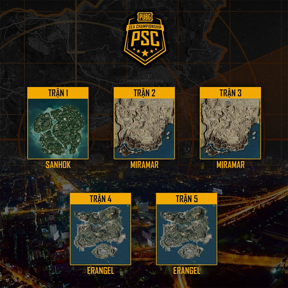 PUBG SEA Championship chuẩn bị khởi tranh Phase 3 PUBG SEA Championship chuẩn bị khởi tranh Phase 3