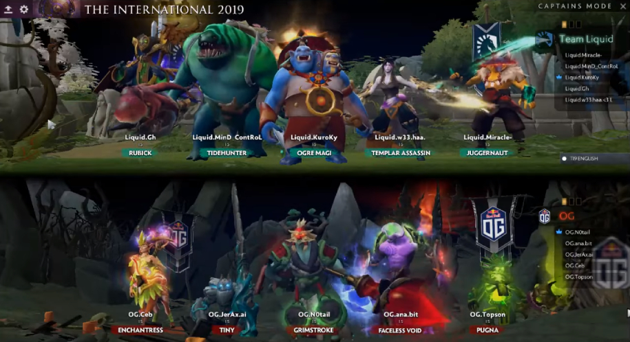 Kết quả Dota 2 TI9 chung kết tổng: OG bảo vệ thành công ngôi vương! Kết quả Dota 2 TI9 chung kết tổng: OG bảo vệ thành công ngôi vương!