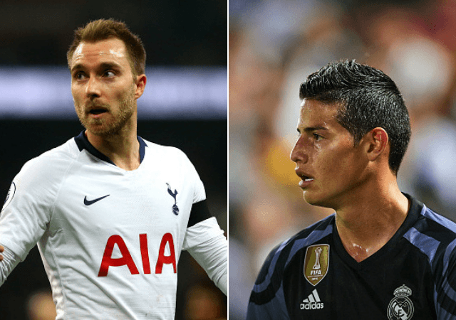 Chuyển nhượng Real Madrid 26/8: Real nhận tin vui từ Eriksen và James Rodriguez