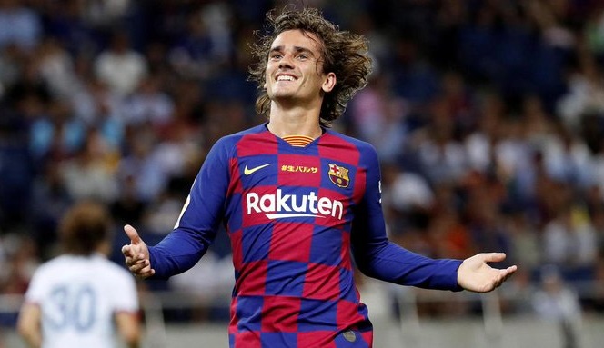 Griezmann bắt chước Messi để ghi bàn thứ 2 trong trận Barca vs Betis