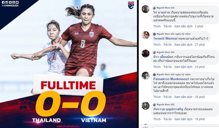 CĐV Thái Lan giận dữ sau thất bại trước ĐT nữ Việt Nam