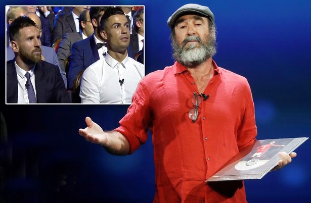 Messi và Ronaldo "hóa đá" trước bài phát biểu đặc biệt của Cantona