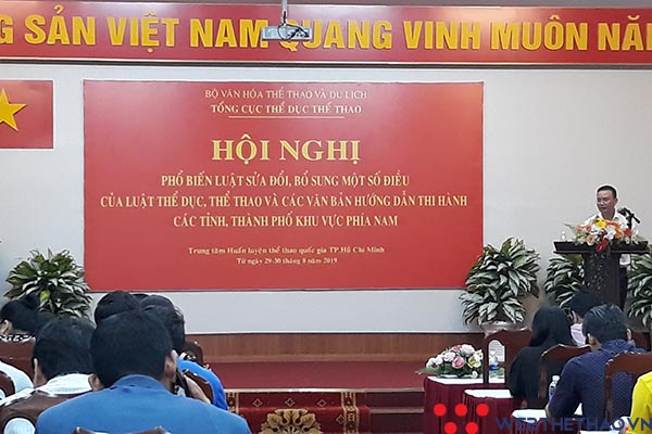 Tổng cục TDTT tổ chức Hội nghị tập huấn, phổ biến các quy định của Luật sửa đổi