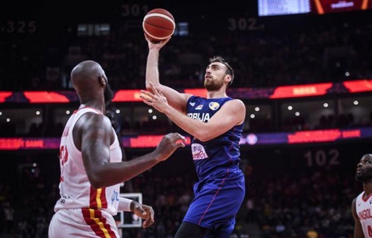 Serbia mở màn FIBA World Cup 2019 với hơn 100 điểm vào rổ Angola