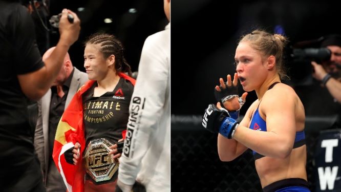 Ronda Rousey gửi lời khen đến nữ vô địch Weili Zhang Ronda Rousey gửi lời khen đến nữ vô địch Weili Zhang