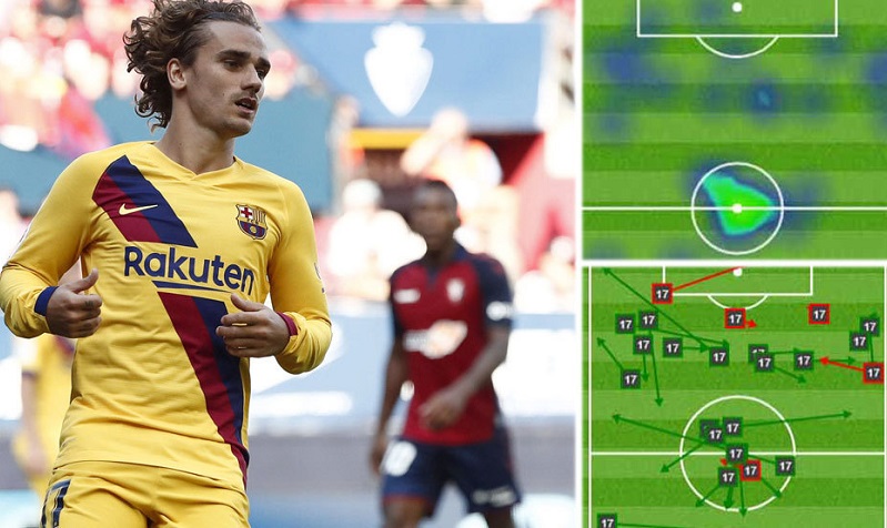 Griezmann trải qua trận tệ nhất từng thấy với Barca ở La Liga