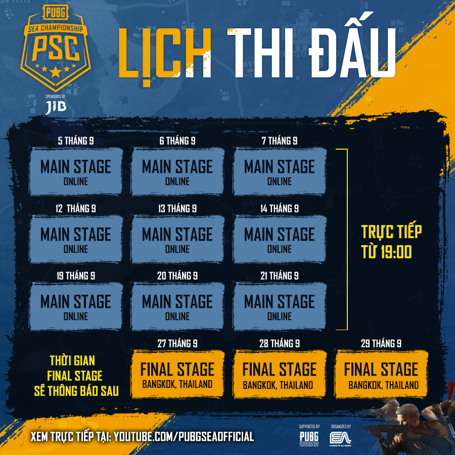 PUBG SEA Championship Phase 3: Danh sách đội tuyển tham dự PUBG SEA Championship Phase 3: Danh sách đội tuyển tham dự