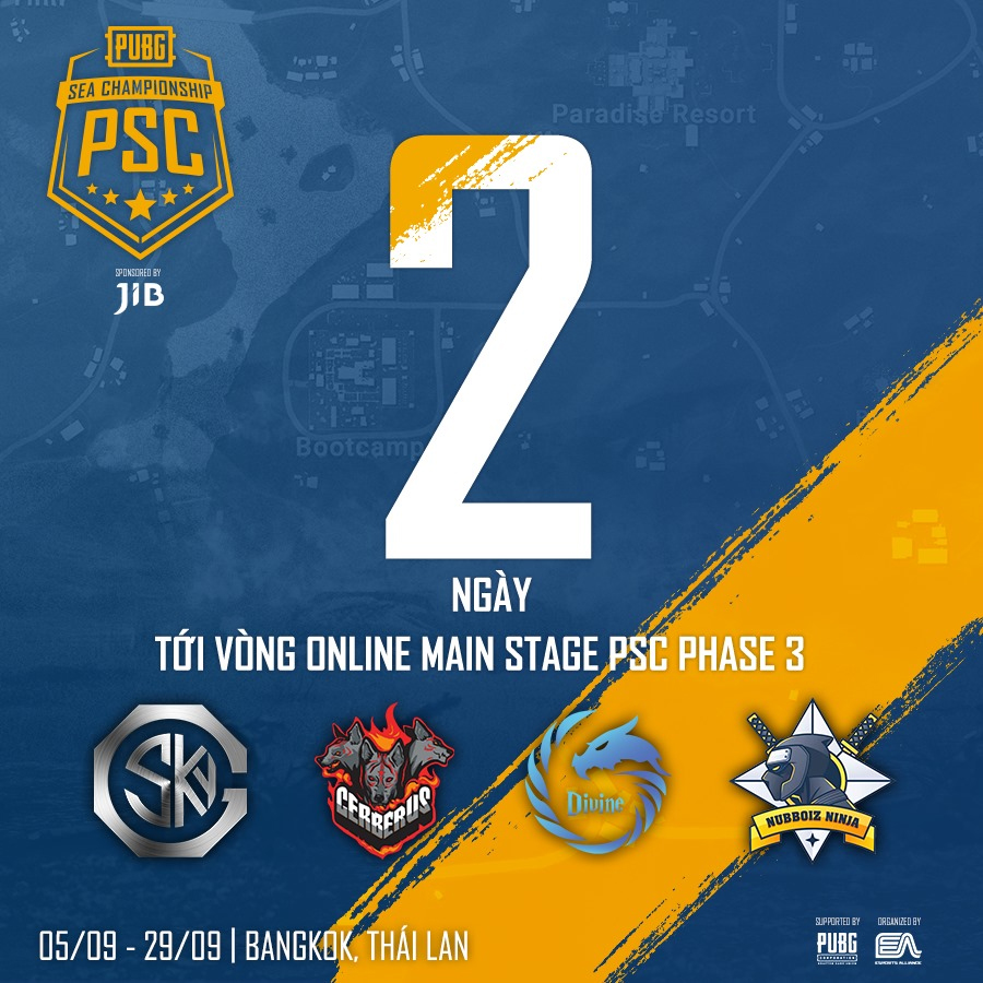 PUBG SEA Championship Phase 3: Danh sách đội tuyển tham dự PUBG SEA Championship Phase 3: Danh sách đội tuyển tham dự