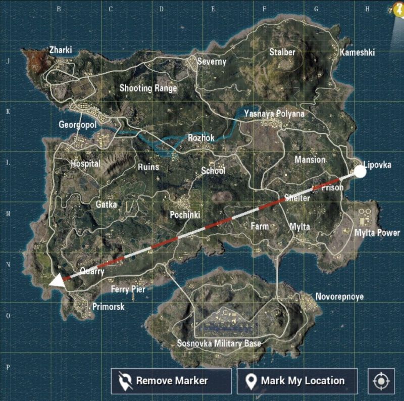 Lộ diện bản đồ PUBG ngoài đời thật Lộ diện bản đồ PUBG ngoài đời thật