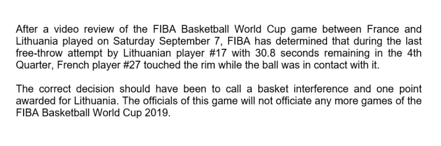 Bị loại vì trọng tài bỏ qua lỗi basket interference, HLV Lithuania phẫn nộ cùng cực Bị loại vì trọng tài bỏ qua lỗi basket interference, HLV Lithuania phẫn nộ cùng cực