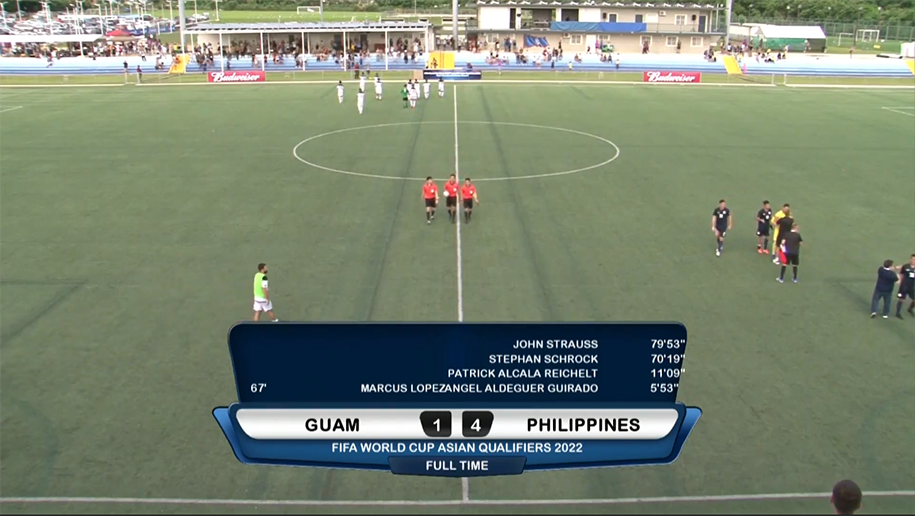 Kết quả Guam vs Philippines (FT 1-4): Ba điểm đầu tiên Kết quả Guam vs Philippines (FT 1-4): Ba điểm đầu tiên